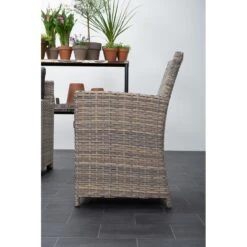 Garden Impressions Alaska Lounge Dining Tuinstoel -vintage Willow 6 Garden Impressions Alaska Lounge Dining Tuinstoel -vintage Willow -Beliani Winkel 1000079425 0103