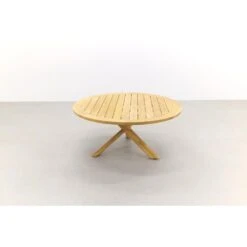 Taste Prado Tuintafel - 160 Cm. Rond - Teakhout -Beliani Winkel 1000080787 0103