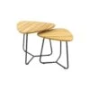 4 Seasons Verdi Set Van 2 Teak Driehoekige Salontafels