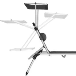 Tectake -ligbed Lorella - Aluminium- Incl. Verwisselbaar Hoofdkussen-zwart -Beliani Winkel 1000082526 0103