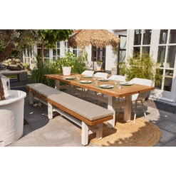 Hartman Yasmani Bank - 300x45 Cm. - White -Beliani Winkel 1000084619 0103