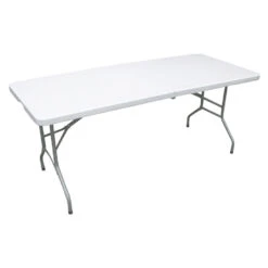 ERRO Vouwtafel - Inklapbare Tafel - 180x74cm - Wit