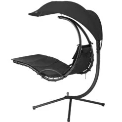 Tectake - Hangstoel Ligbed Maja - Zwart -Beliani Winkel 1000086431 0102