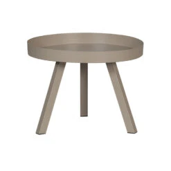 WOOOD Bijzettafel Buiten Sunny - Metaal - Mist - 45x60x60 -Beliani Winkel 1000086619 0102