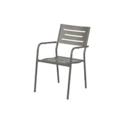 Exotan Tuinstoel Met Armleuning - Aluminium - Taupe - 85x56x53