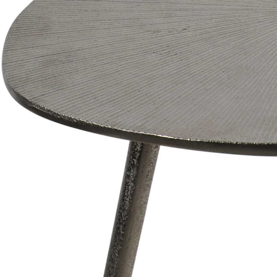 Shine Bijzettafel Brush - Aluminium - Grijs 3 Shine Bijzettafel Brush - Aluminium - Grijs - Afbeelding 3