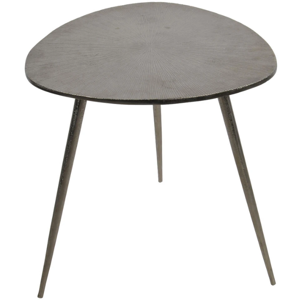 Shine Bijzettafel Brush - Aluminium - Grijs 1 Shine Bijzettafel Brush - Aluminium - Grijs