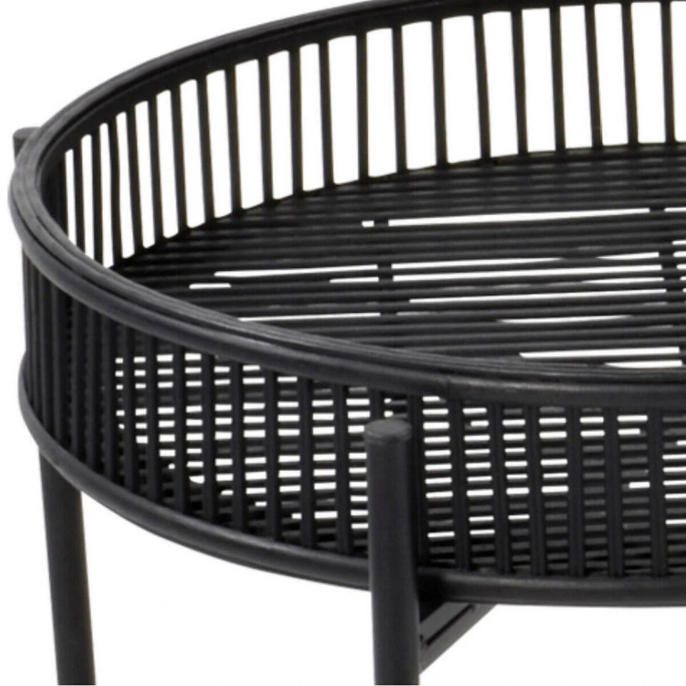 Bijzettafel Aiko Zwart - Bamboe - Zwart 4 Bijzettafel Aiko Zwart - Bamboe - Zwart - Afbeelding 4