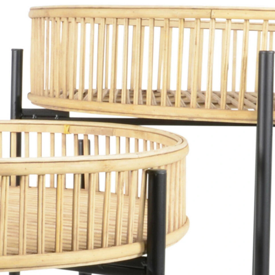 Bijzettafel Aiko Naturel - Bamboe - Bruin 4 Bijzettafel Aiko Naturel - Bamboe - Bruin - Afbeelding 4