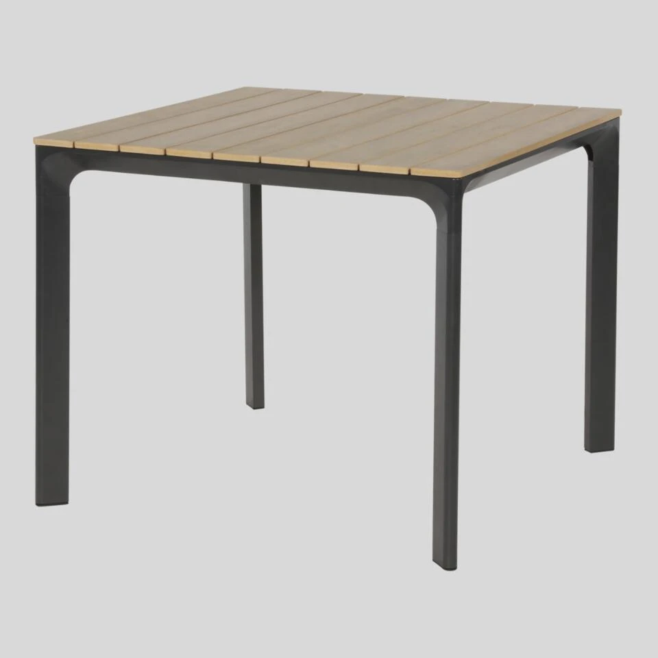 Arezzo Tuintafel Vierkant - Hout - Bruin 2 Arezzo Tuintafel Vierkant - Hout - Bruin - Afbeelding 2