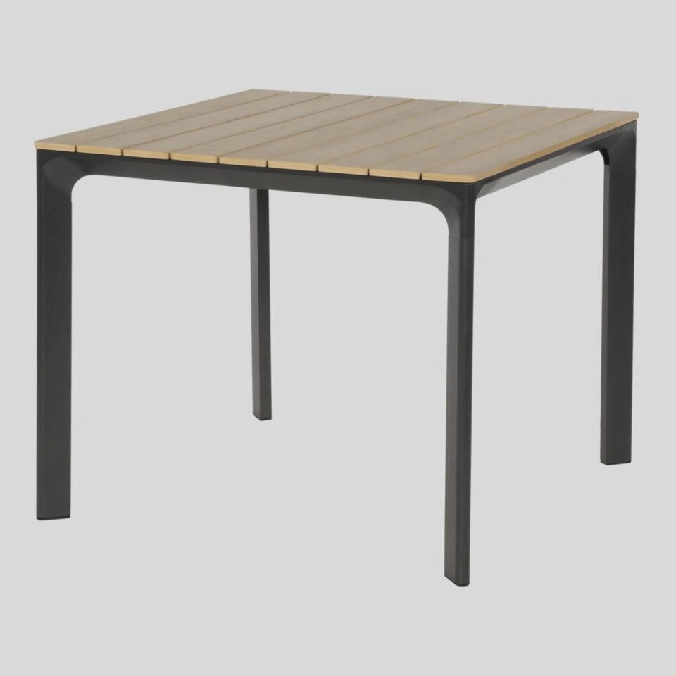 Arezzo Tuintafel Vierkant - Hout - Bruin 1 Arezzo Tuintafel Vierkant - Hout - Bruin