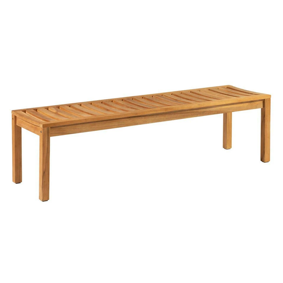 Exotan 3-Zits Tuinbankje Comfort - Teak - Naturel - 44x150x45 1 Exotan 3-Zits Tuinbankje Comfort - Teak - Naturel - 44x150x45