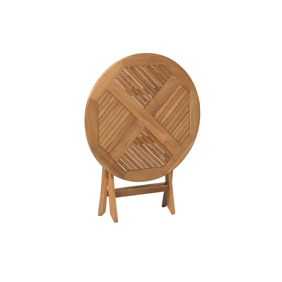 Exotan Inklaptafel Tuin Folding - Teak - Naturel - 75x80x80 3 Exotan Inklaptafel Tuin Folding - Teak - Naturel - 75x80x80 - Afbeelding 3