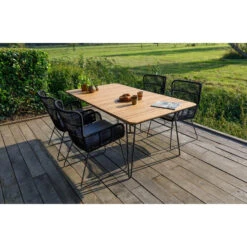 Exotan Tuintafel Slimm - Teak - Naturel - 75x180x100 -Beliani Winkel 1000088986 0102