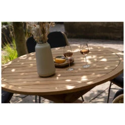 Exotan Tuintafel Java - Teak - Naturel - 76x130x130 7 Exotan Tuintafel Java - Teak - Naturel - 76x130x130 -Beliani Winkel 1000088987 0103