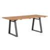 Exotan Tuintafel Sydney - Teak/Metaal - Naturel - 75x185x90