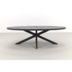 VDG Silva Ovale Tuintafel - 240 X 115 Cm -Beliani Winkel 1000092299 0102