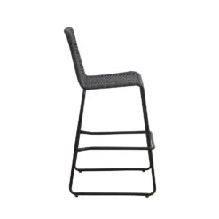 Barkruk Buiten Ray Gevlochten Touw Antraciet - 60,50x56x105 Cm - Touw - Grijs 7 Barkruk Buiten Ray Gevlochten Touw Antraciet - 60,50x56x105 Cm - Touw - Grijs -Beliani Winkel 1000092414 0103