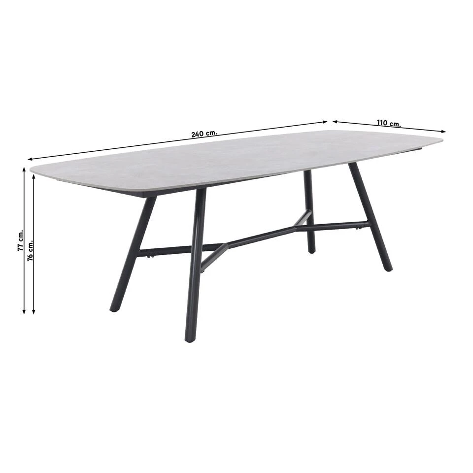 Hartman Benevento Tuintafel 240x110 Cm. 2 Hartman Benevento Tuintafel 240x110 Cm. - Afbeelding 2