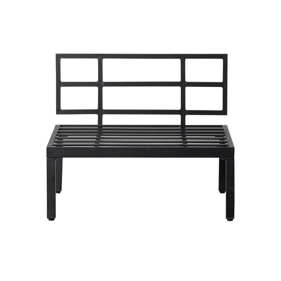 WOOOD Loungebankje Buiten George - Aluminium - Zwart - 73x90x83 2 WOOOD Loungebankje Buiten George - Aluminium - Zwart - 73x90x83 - Afbeelding 2