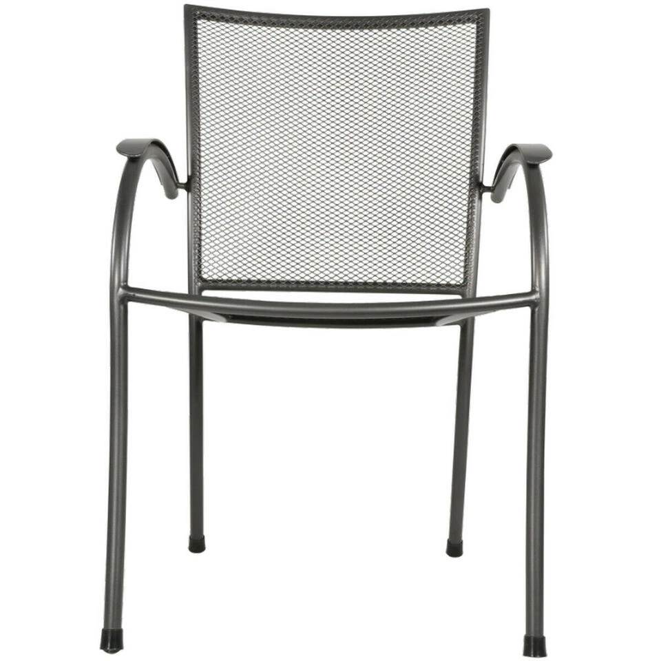 Tuinstoel Nordic - Metaal - Grijs 3 Tuinstoel Nordic - Metaal - Grijs - Afbeelding 3