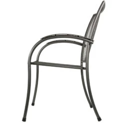 Tuinstoel Nordic - Metaal - Grijs 7 Tuinstoel Nordic - Metaal - Grijs -Beliani Winkel 1000093881 0103