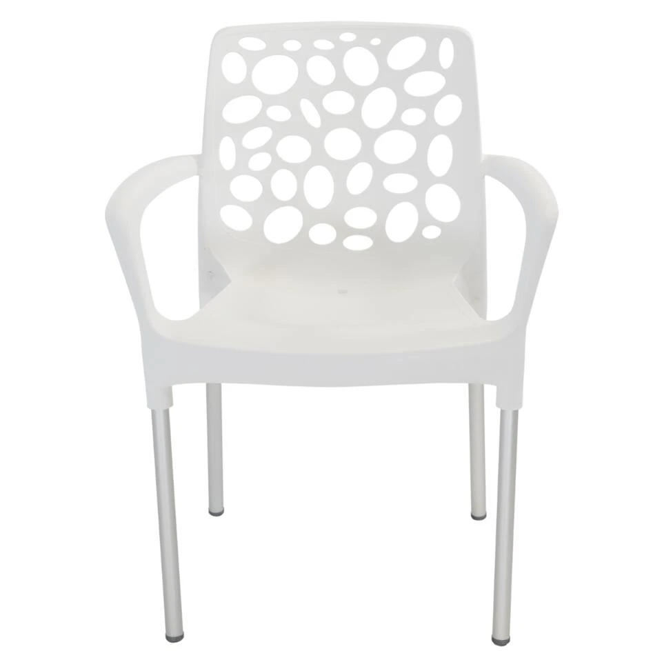 Bravo Stapelstoel Plastic - Kunststof - Wit 3 Bravo Stapelstoel Plastic - Kunststof - Wit - Afbeelding 3