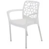 Bravo Stapelstoel Plastic - Kunststof - Wit