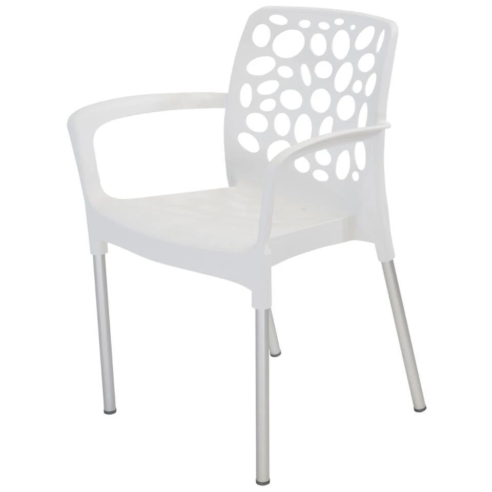 Bravo Stapelstoel Plastic - Kunststof - Wit 1 Bravo Stapelstoel Plastic - Kunststof - Wit