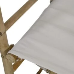 Levi Bamboe Regisseursstoel - Stof - Bruin -Beliani Winkel 1000094341 0102