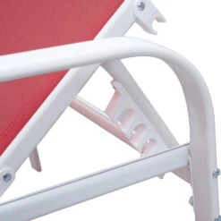 Happy Garden Zonnebedden SARDINIA - Roze - Staal -Beliani Winkel 1000094843 0103