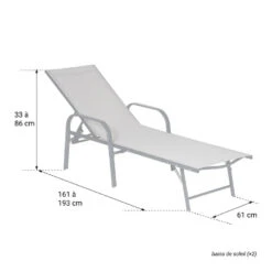 Happy Garden Zonnebedden SARDINIA - Roze - Staal -Beliani Winkel 1000094843 0104