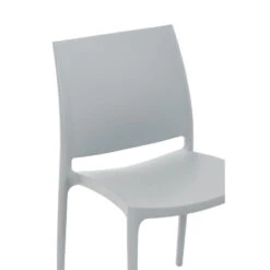 CLP Tuinstoel Maya Zilverkleurig 7 CLP Tuinstoel Maya Zilverkleurig -Beliani Winkel 1000096672 0103