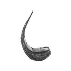 Beliani Hangstoel ATRI - Zwart Pe Rotan -Beliani Winkel 1000096793 0103