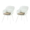 Hartman Le Soleil Element Dining Armstoel - Cotton White - 2 St.