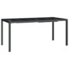 VidaXL - Tuintafel - Antraciet - Staal - 165 X 80 X 72 Cm