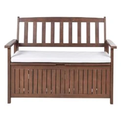 SOVANA - Tuinbank - Donkerhout/Wit - Acaciahout