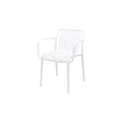 Stripe Stapelbare Tuinstoel - Wit