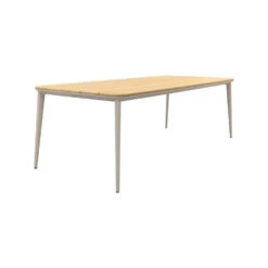 Vdgarde Premium Alaska Tuintafel - Teak/alu - Mokka- 240x100 Cm