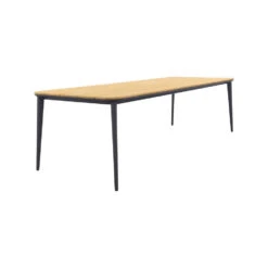 Vdgarde Premium Alaska Tuintafel - Teak/alu - Antraciet - 270x100 Cm