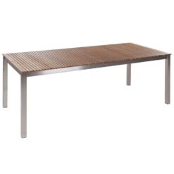 VIAREGGIO II - Tuintafel - Lichte Houtkleur - 90 X 200 Cm - Teakhout