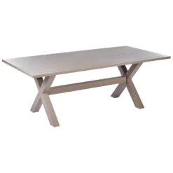 CASCAIS - Tuintafel - Beige - 105 X 200 Cm - Aluminium