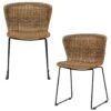 WOOOD Wings Tuinstoelen - Touw/Metaal - Naturel - Set Van 2