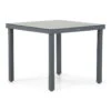 Dining Tuintafel Vierkant 90 X 90 Cm Aluminium/HPL Grijs Porto