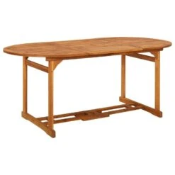 VidaXL - Tuintafel - Bruin - Acaciahout - 180 X 90 X 75 Cm