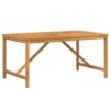 VidaXL - Tuintafel - Bruin - Massief Acaciahout - 150 X 90 X 74 Cm