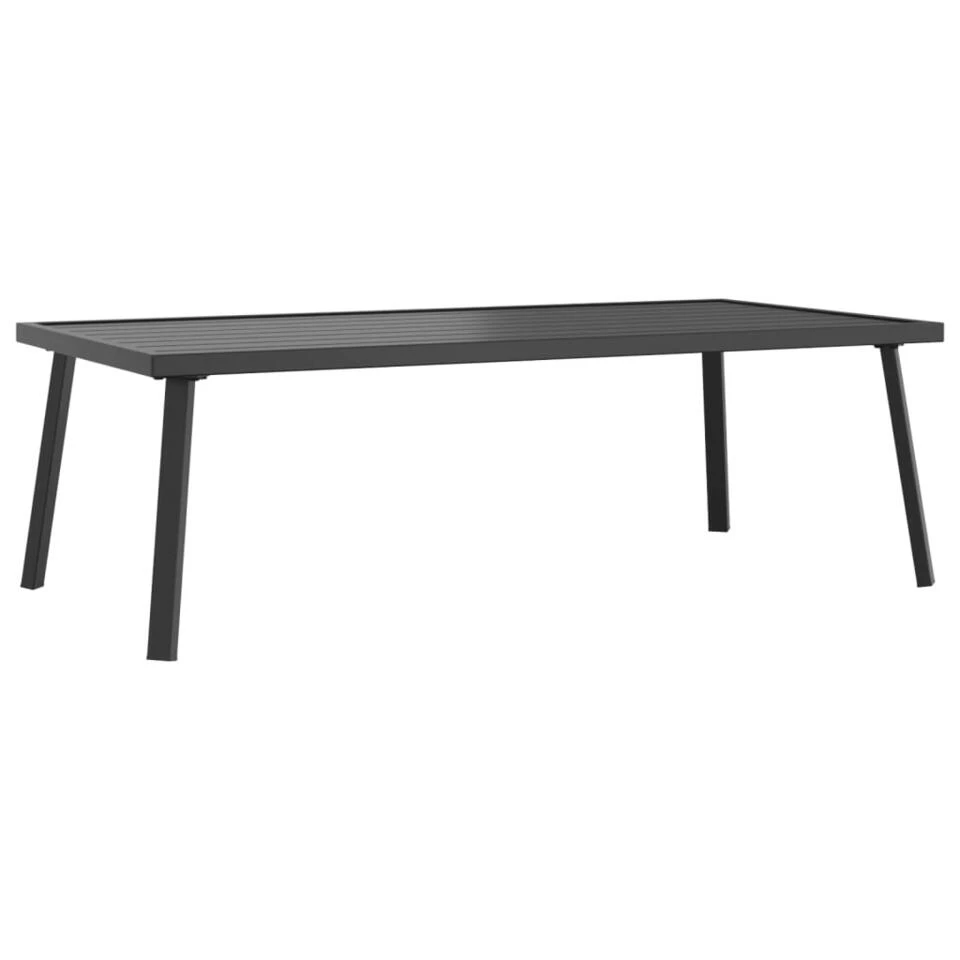 VidaXL - Tuintafel - Antraciet - Staal - 110x55x35 Cm 1 VidaXL - Tuintafel - Antraciet - Staal - 110x55x35 Cm