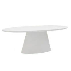 Tuintafel Ovaal 300cm - Wit Eco Composiet - Cleo