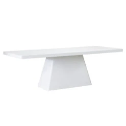 Tuintafel Rechthoek 200cm - Wit Eco Composiet - Avia