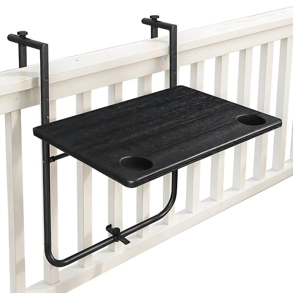 Goliving Balkontafel - Inklapbaar - Hangend - 60 X 40 Cm - Hoogteverstelbaar 1 Goliving Balkontafel - Inklapbaar - Hangend - 60 X 40 Cm - Hoogteverstelbaar
